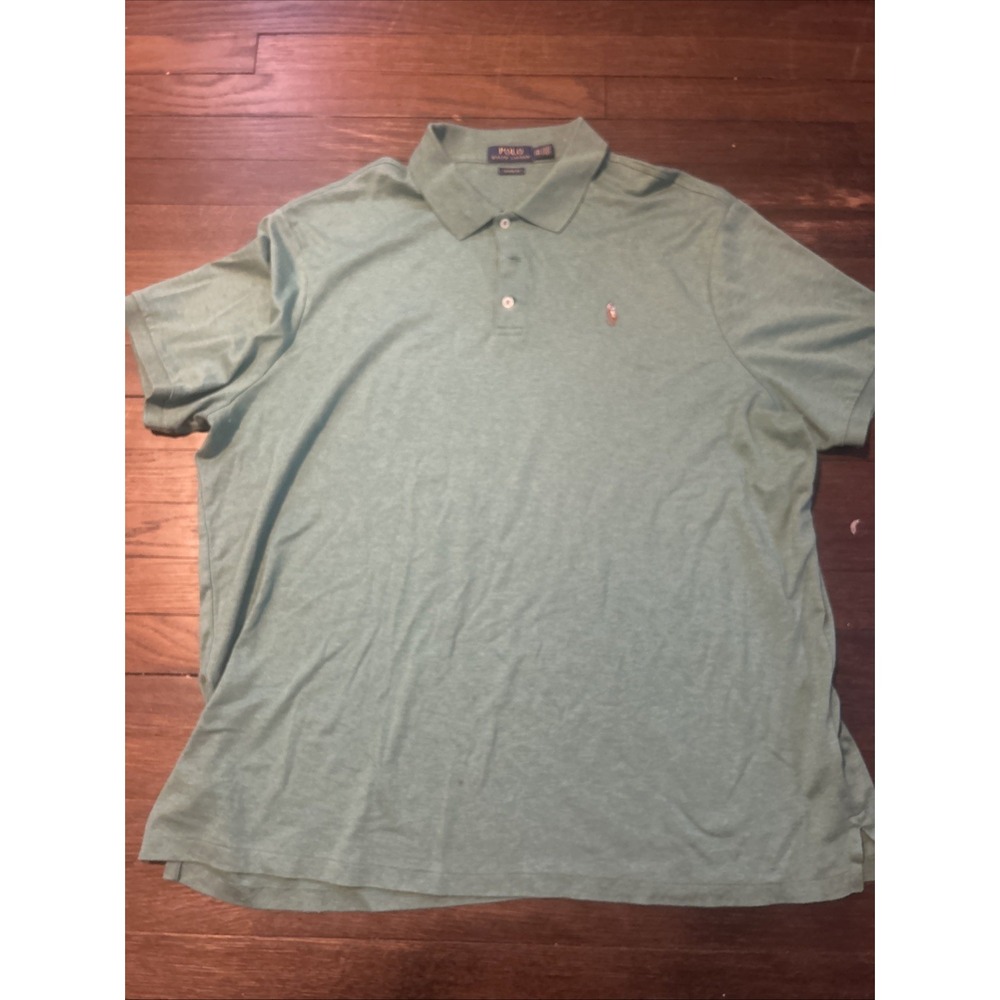 Polo Ralph Lauren Classic Fit Soft Cotton Polo Shirt Mens 2XL XXL Flesh Pony